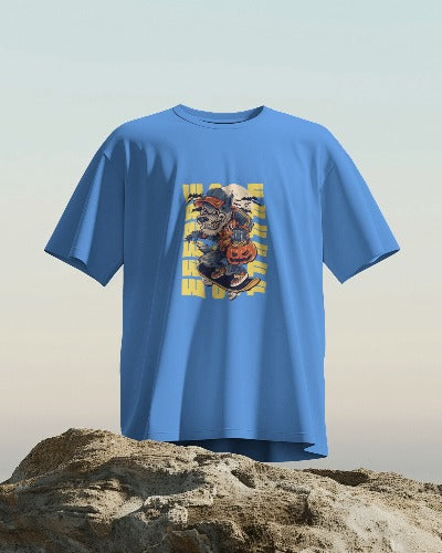 Howling Halloween: Wolf on Wheels Graphic T-Shirt